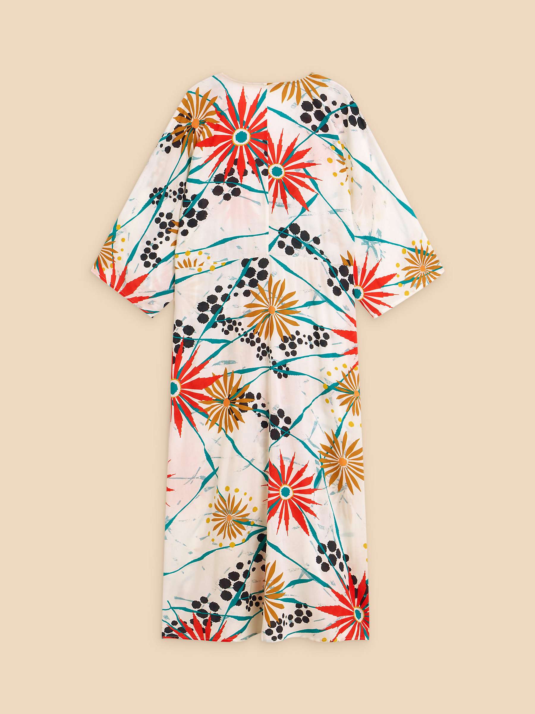 Buy White Stuff Cleo Floral Kimono, Ivory/Multi Online at johnlewis.com