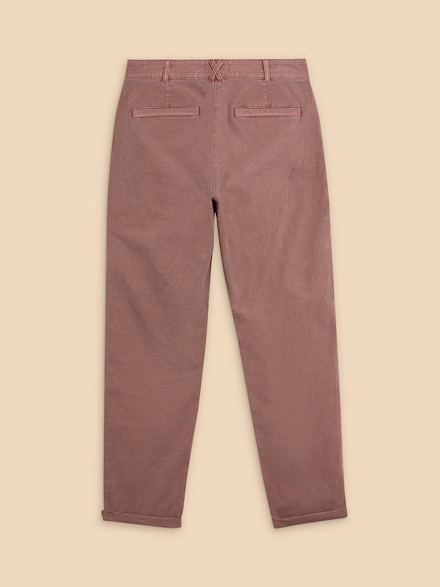 White Stuff Twister Chinos, Dusky Pink