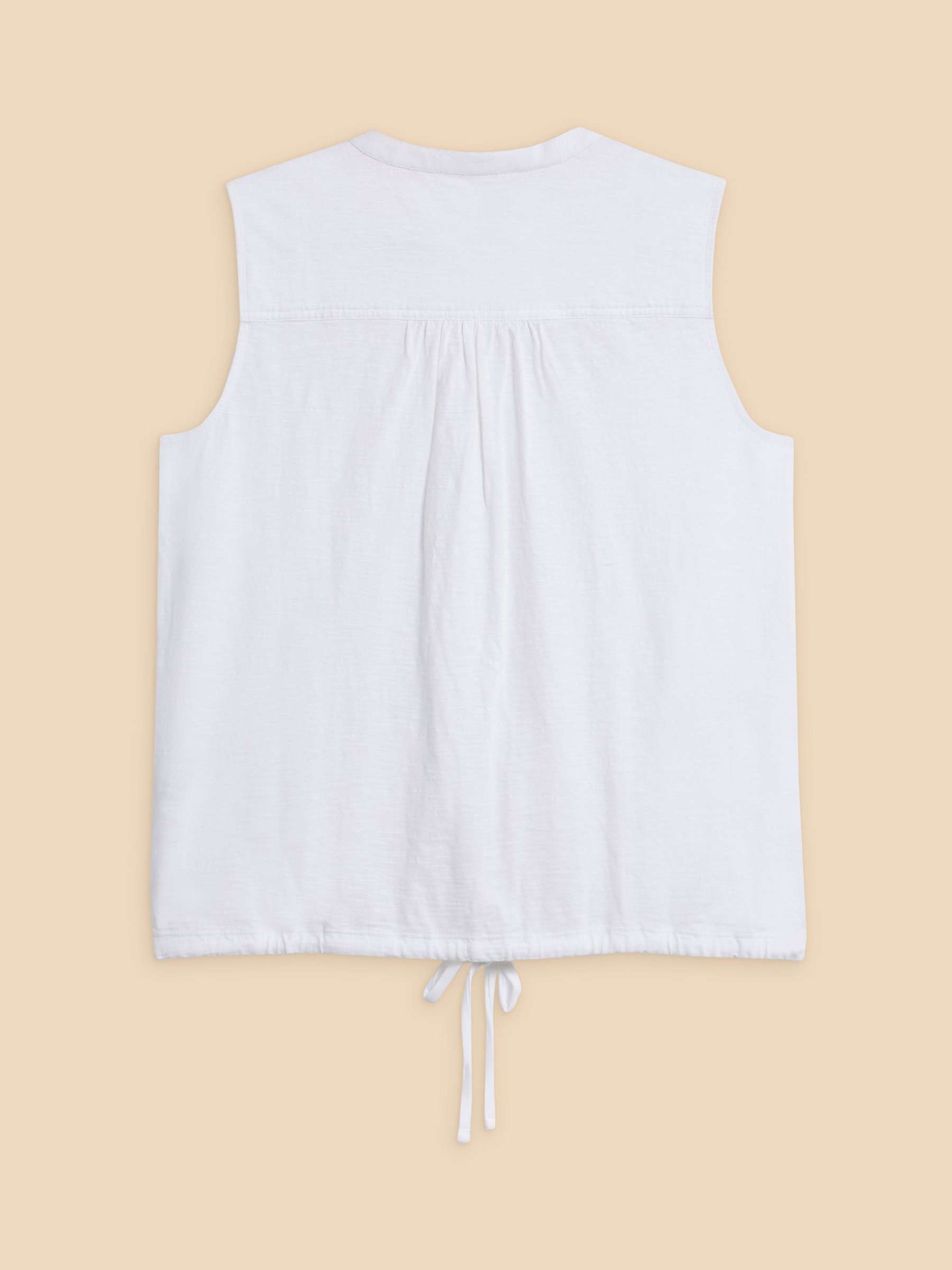 Buy White Stuff Tulip Jersey Sleeveless Top, Pale Ivory Online at johnlewis.com