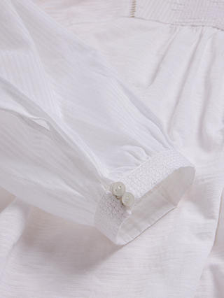 White Stuff Esme Blouson Sleeve Blouse, Brilliant White