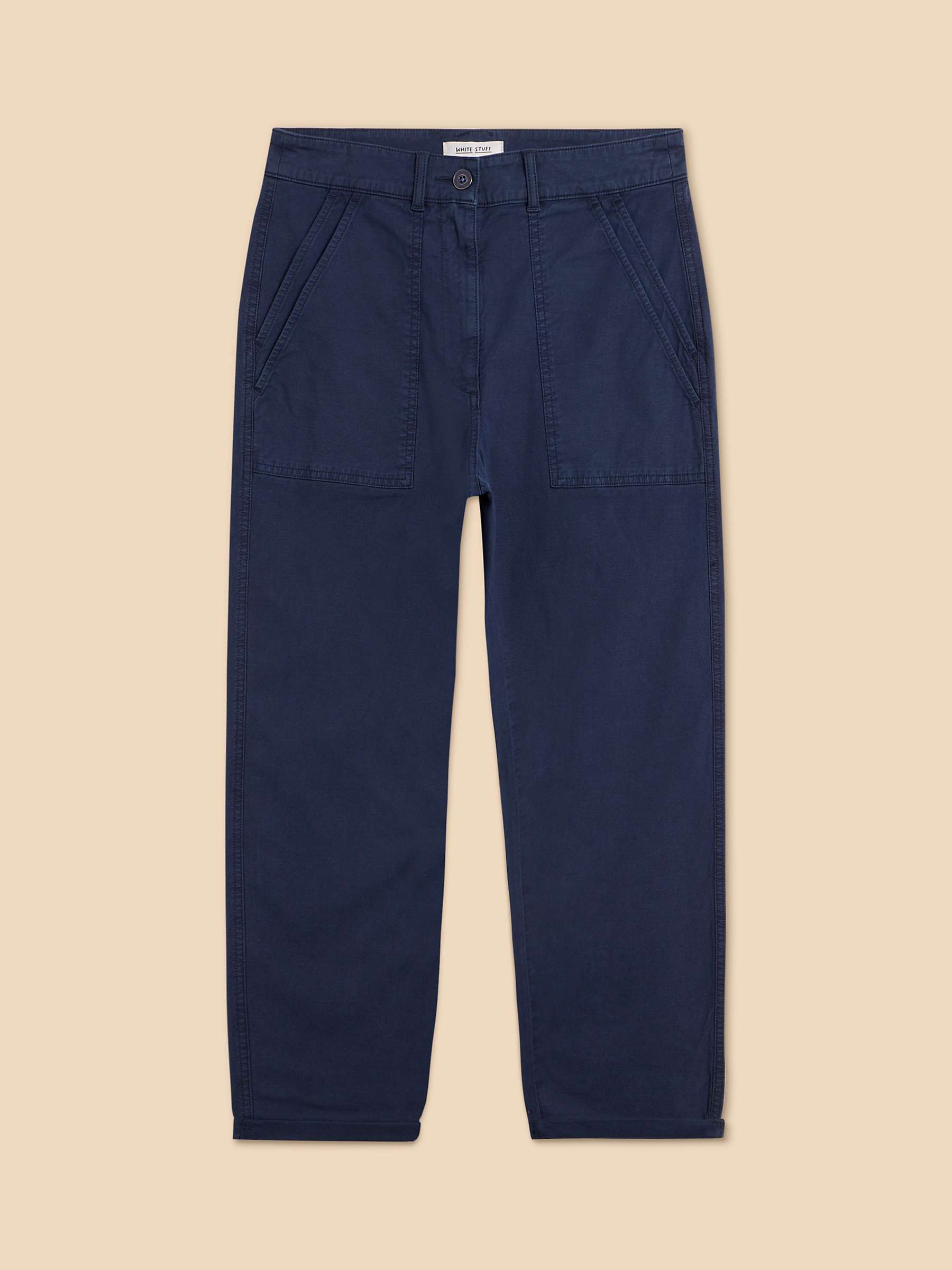 Buy White Stuff Linen Blend Twister Chino Trousers Online at johnlewis.com
