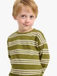 Lindex Kids' Essential Organic Cotton Stripe Long Sleeve Top