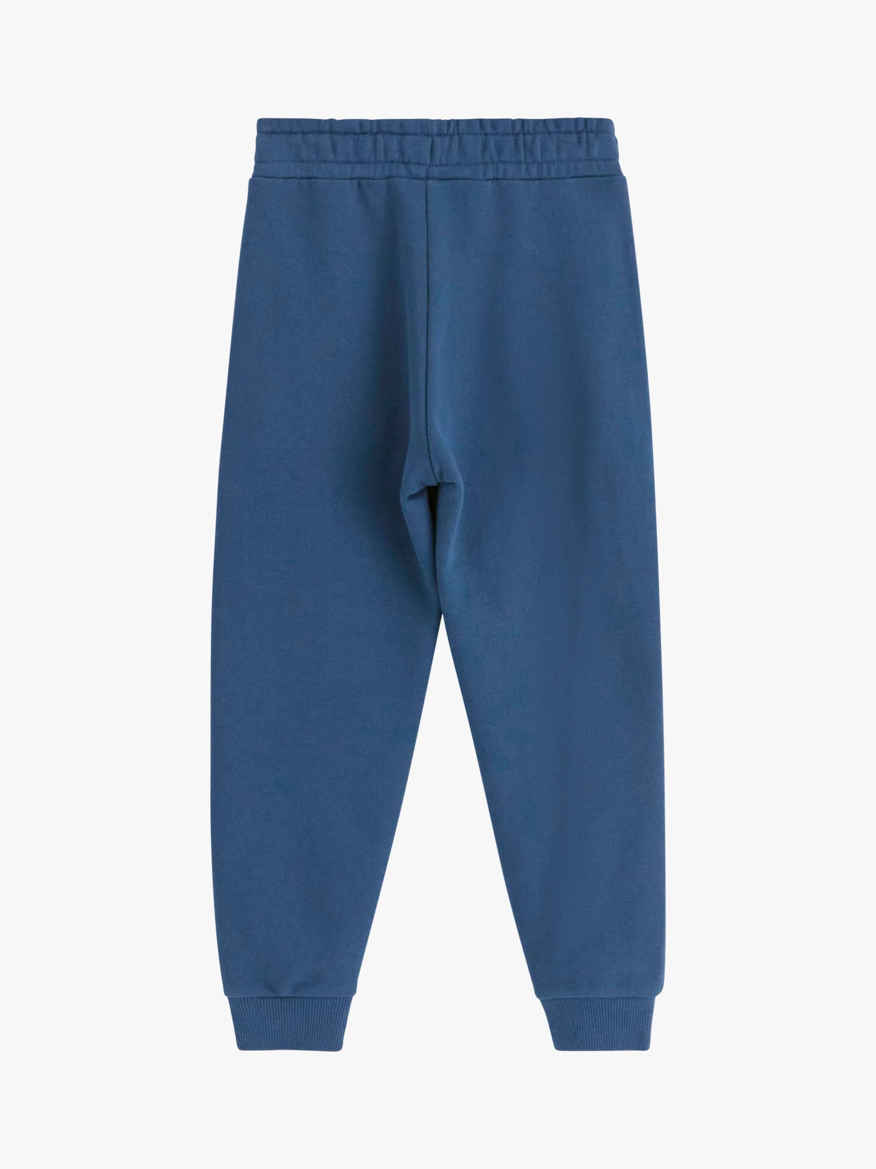 Lindex Kids' Soft Essential Stitch Detail Joggers, Blue at John