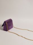 Ted Baker Gliters Crystal Embellished Clutch Bag, Purple