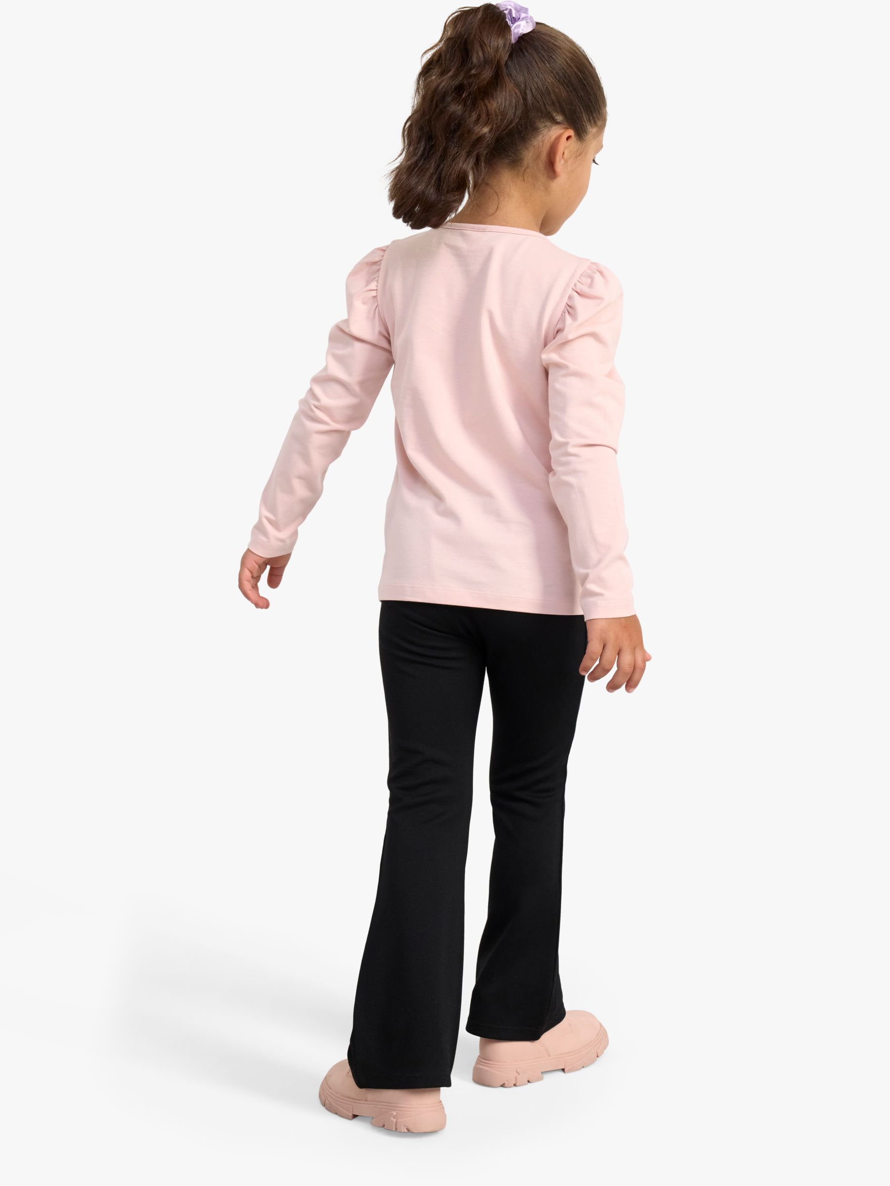 Buy Lindex Kids' Puff Sleeve Heart Top, Pink Online at johnlewis.com