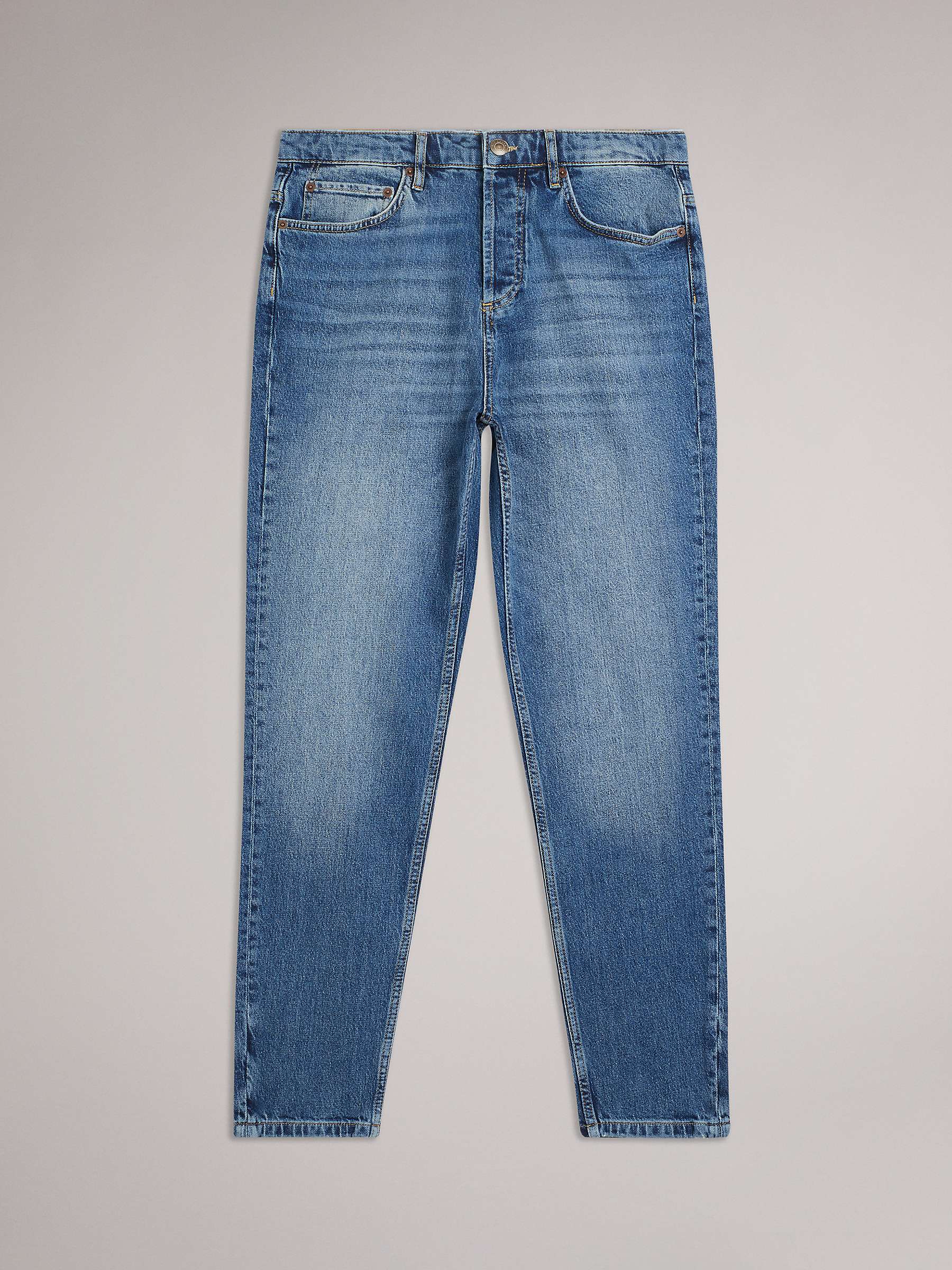 Buy Ted Baker Dyllon Tapered Fit Stretch Jeans, Dark Blue Online at johnlewis.com