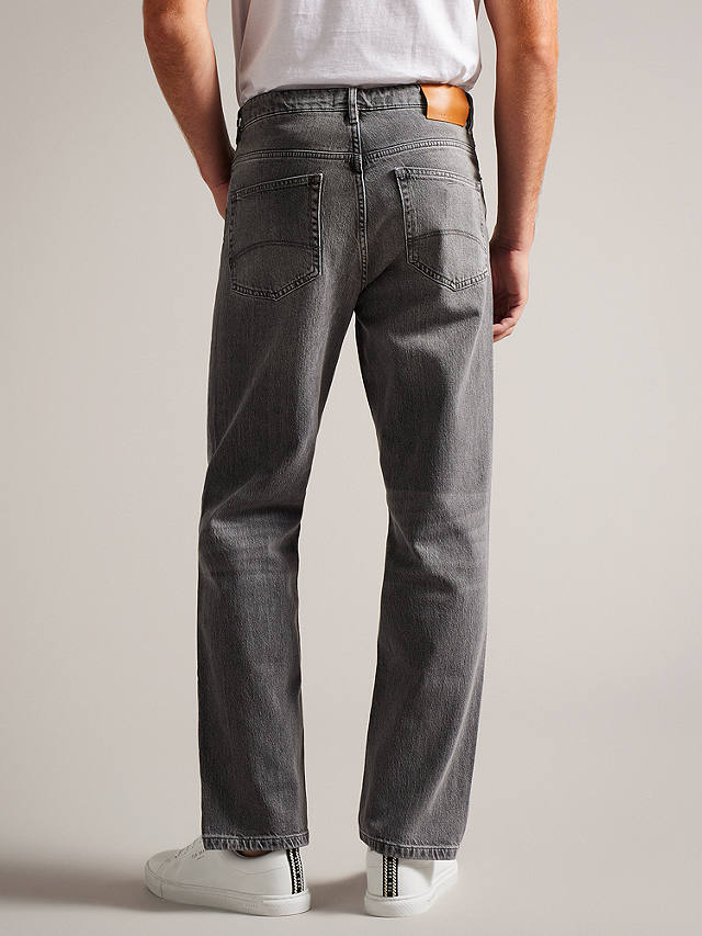 Ted Baker Joeyy Straight Fit Stretch Jeans, Grey Mid