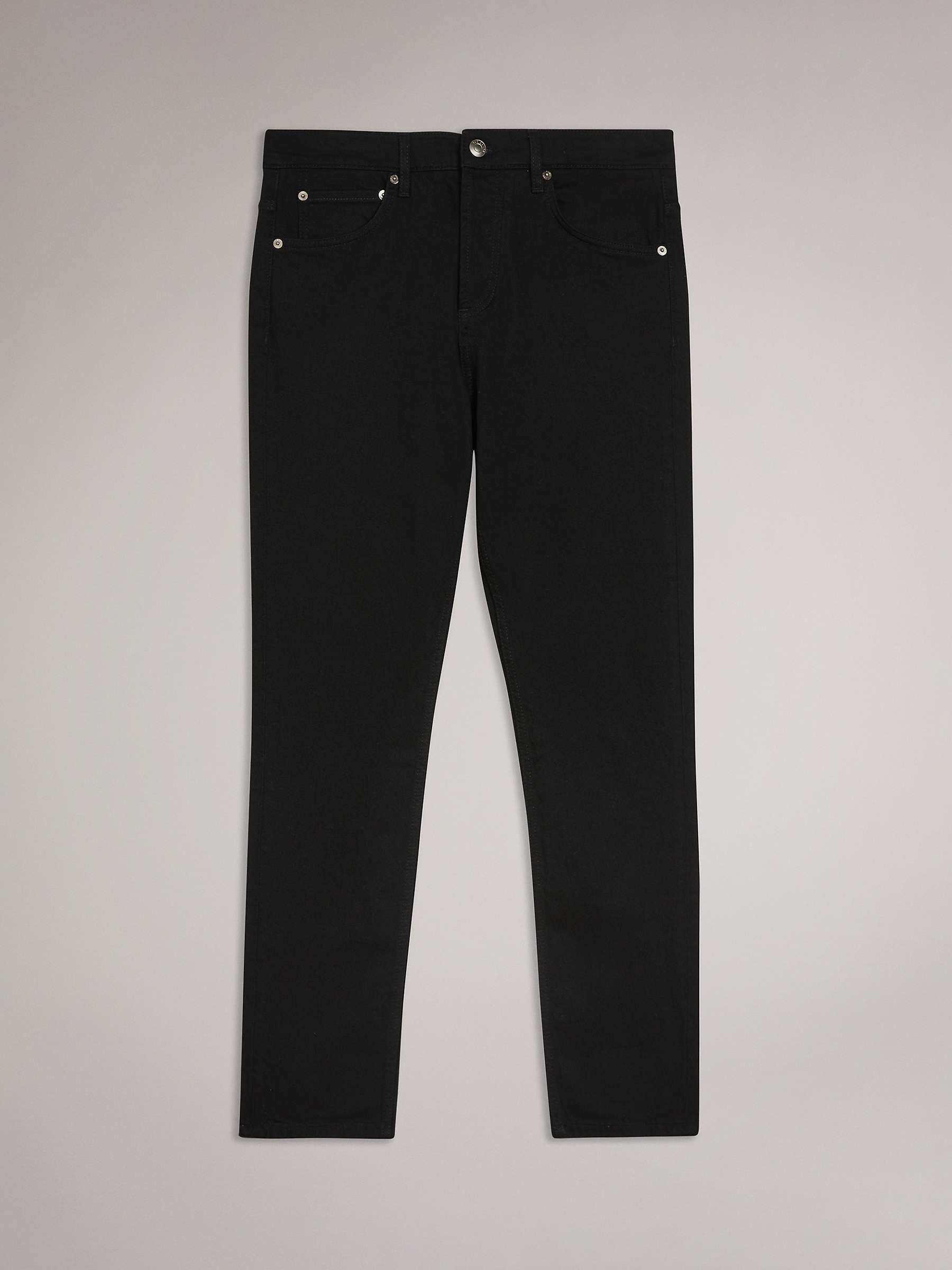 Buy Ted Baker Elvvis Slim Fit Stretch Jeans, Black Online at johnlewis.com