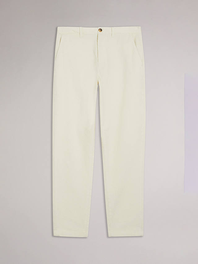 Ted Baker Payet Regular Fit Cord Trousers, Cream
