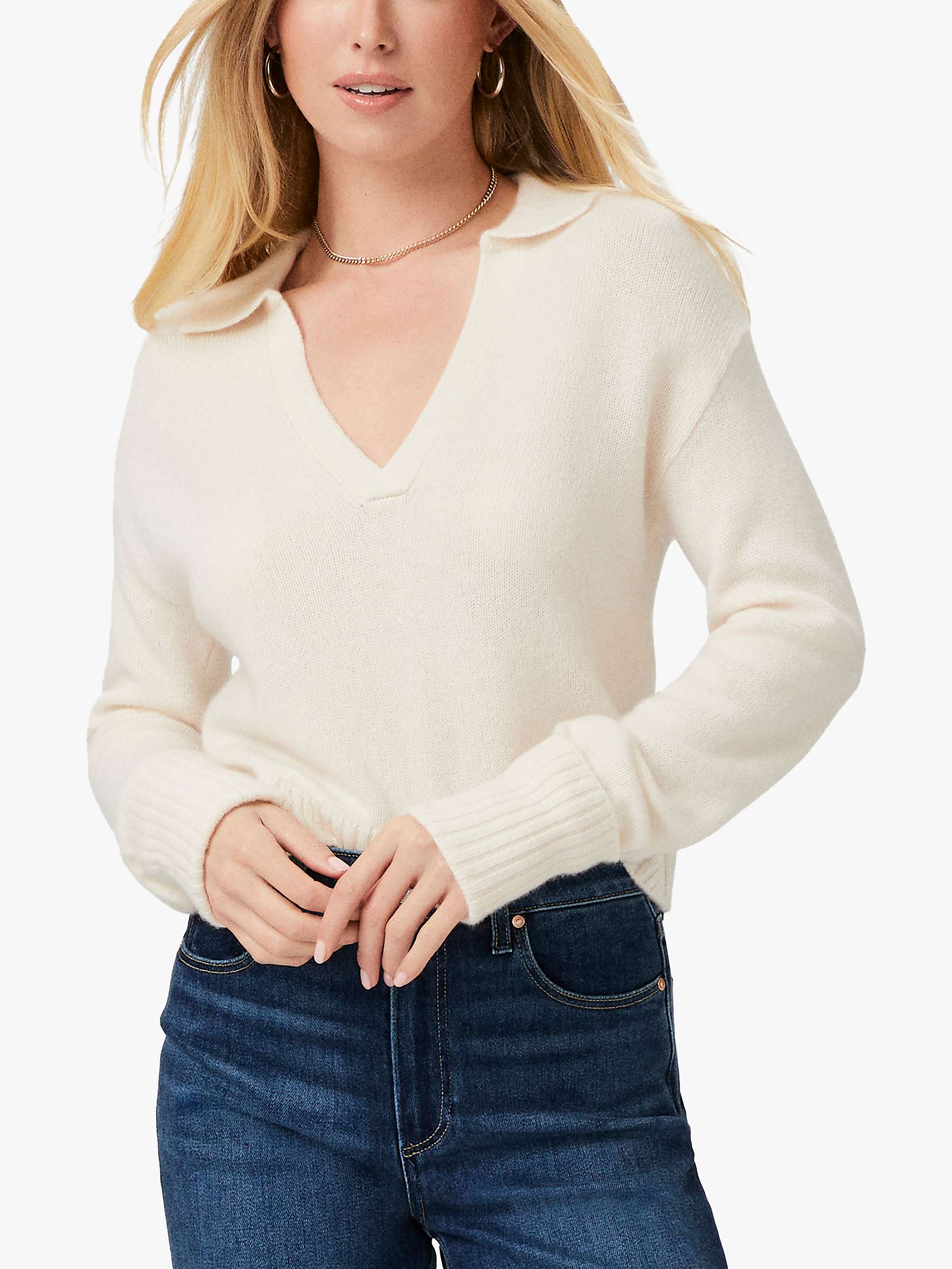 Buy PAIGE Maxie Cashmere Jumper, Ivory Online at johnlewis.com