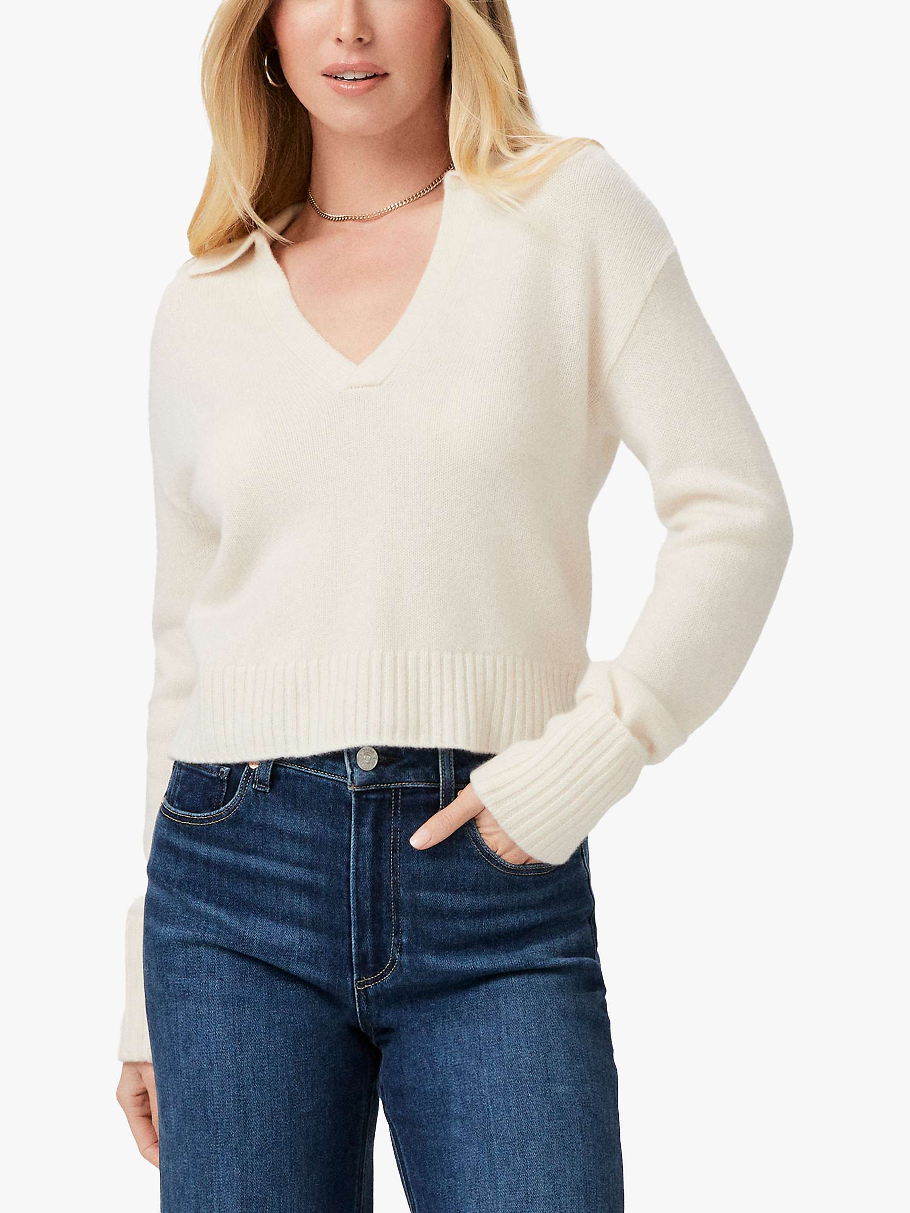 Buy PAIGE Maxie Cashmere Jumper, Ivory Online at johnlewis.com