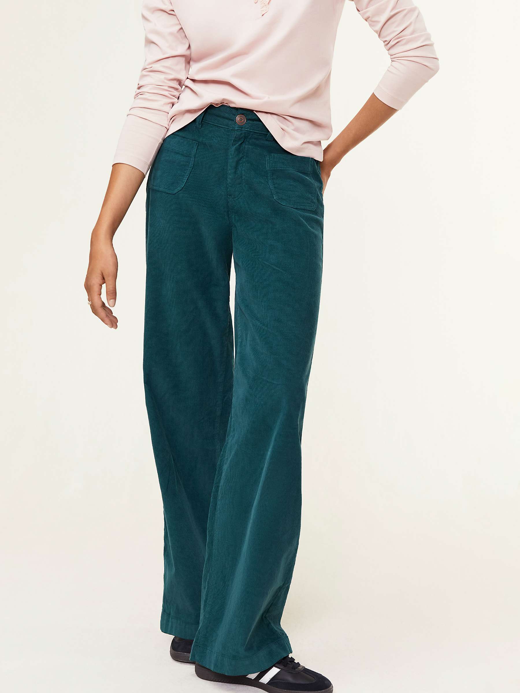 Buy Baukjen Ali Organic Cotton Cord Trousers, Dark Cedar Online at johnlewis.com