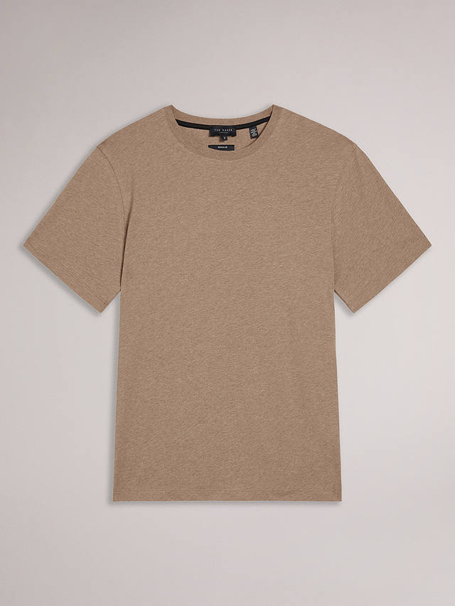 Ted Baker Tywinn Cotton T-Shirt, Brown Camel