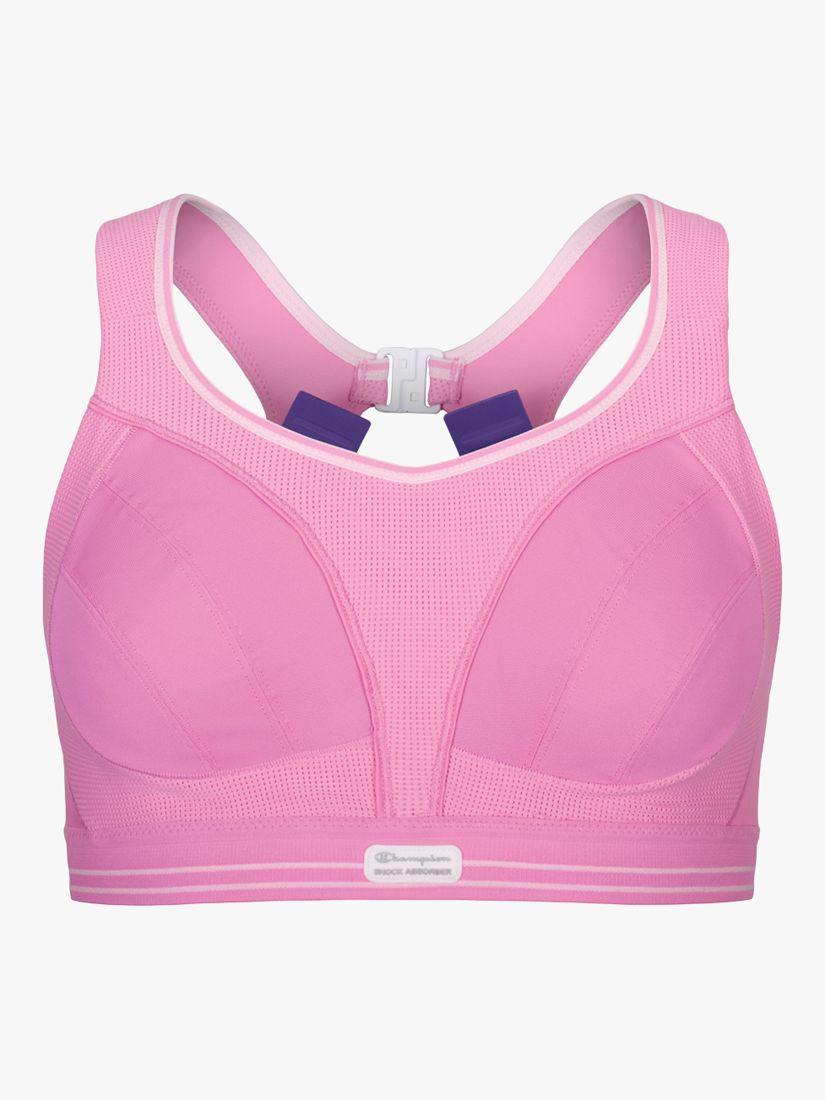 Wolf & Whistle Marble Twist Front Sports Bra, Pink/Multi at John