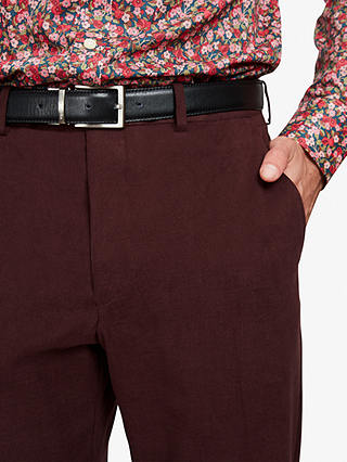 Simon Carter Brushed Cotton Trousers, Wine