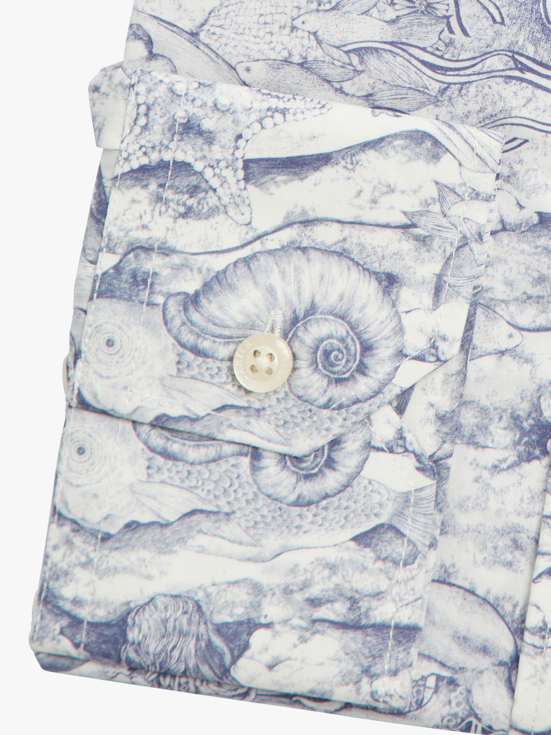 Buy Simon Carter Sea Spirit Long Sleeve Shirt, White/Blue Online at johnlewis.com