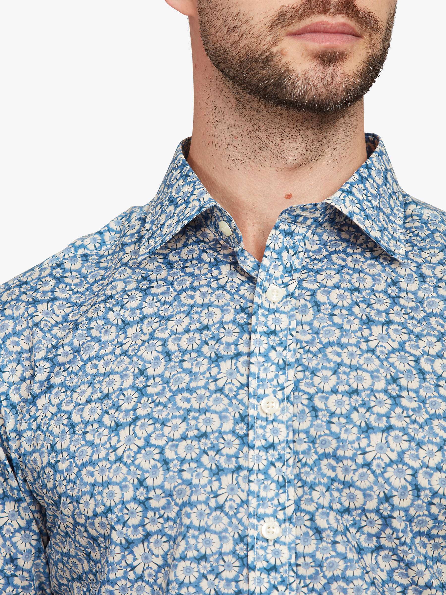 Buy Simon Carter Helenium Shirt, Blue/Multi Online at johnlewis.com