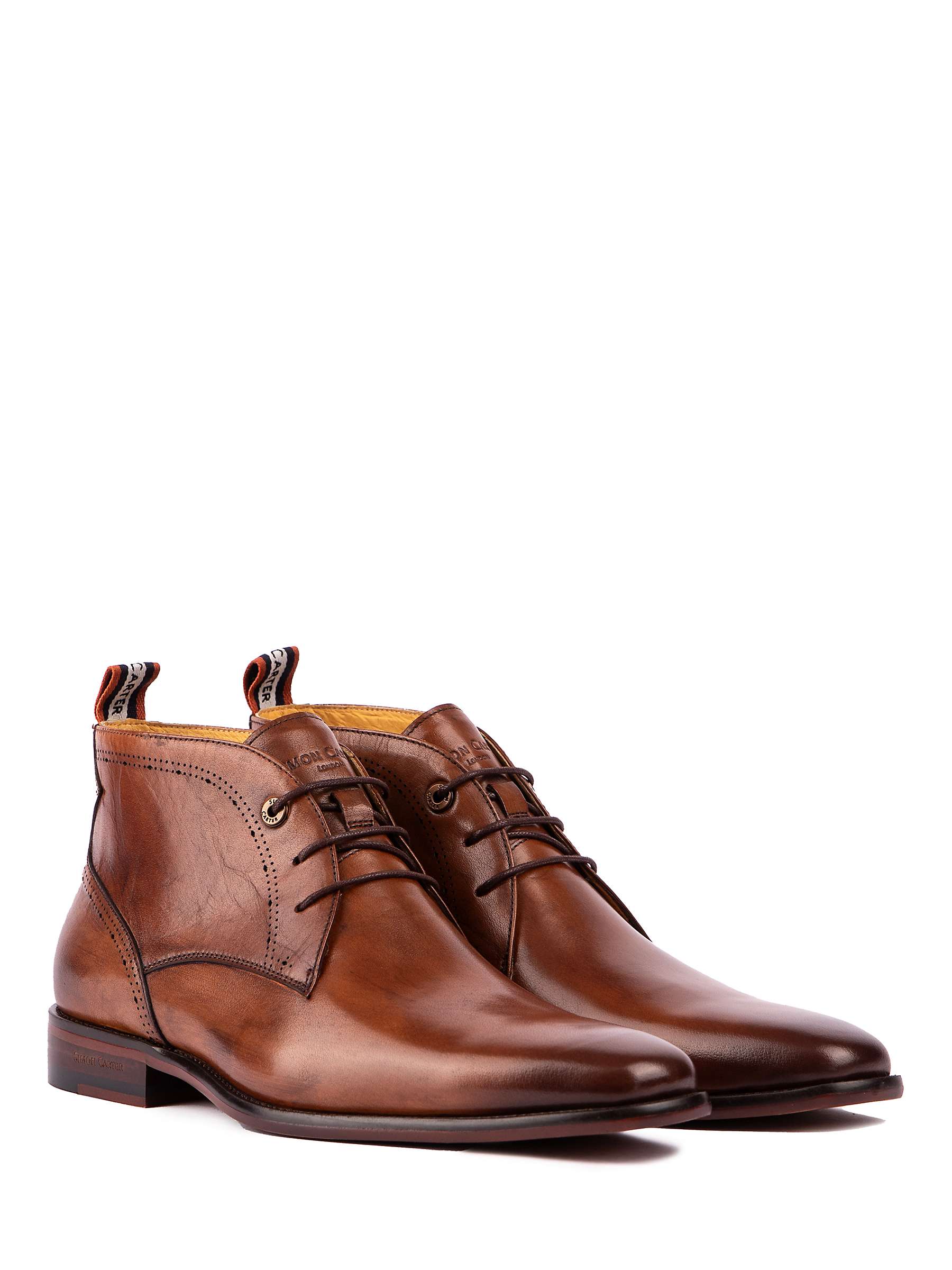Buy Simon Carter Hop Leather Chukka Boots Online at johnlewis.com