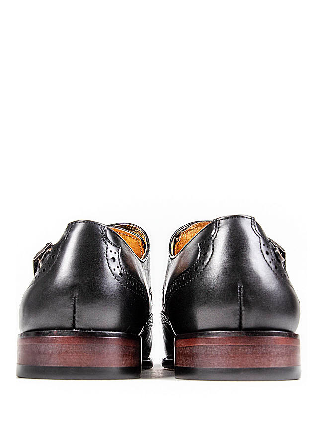 Simon Carter Spaniel Monk Shoes, Black