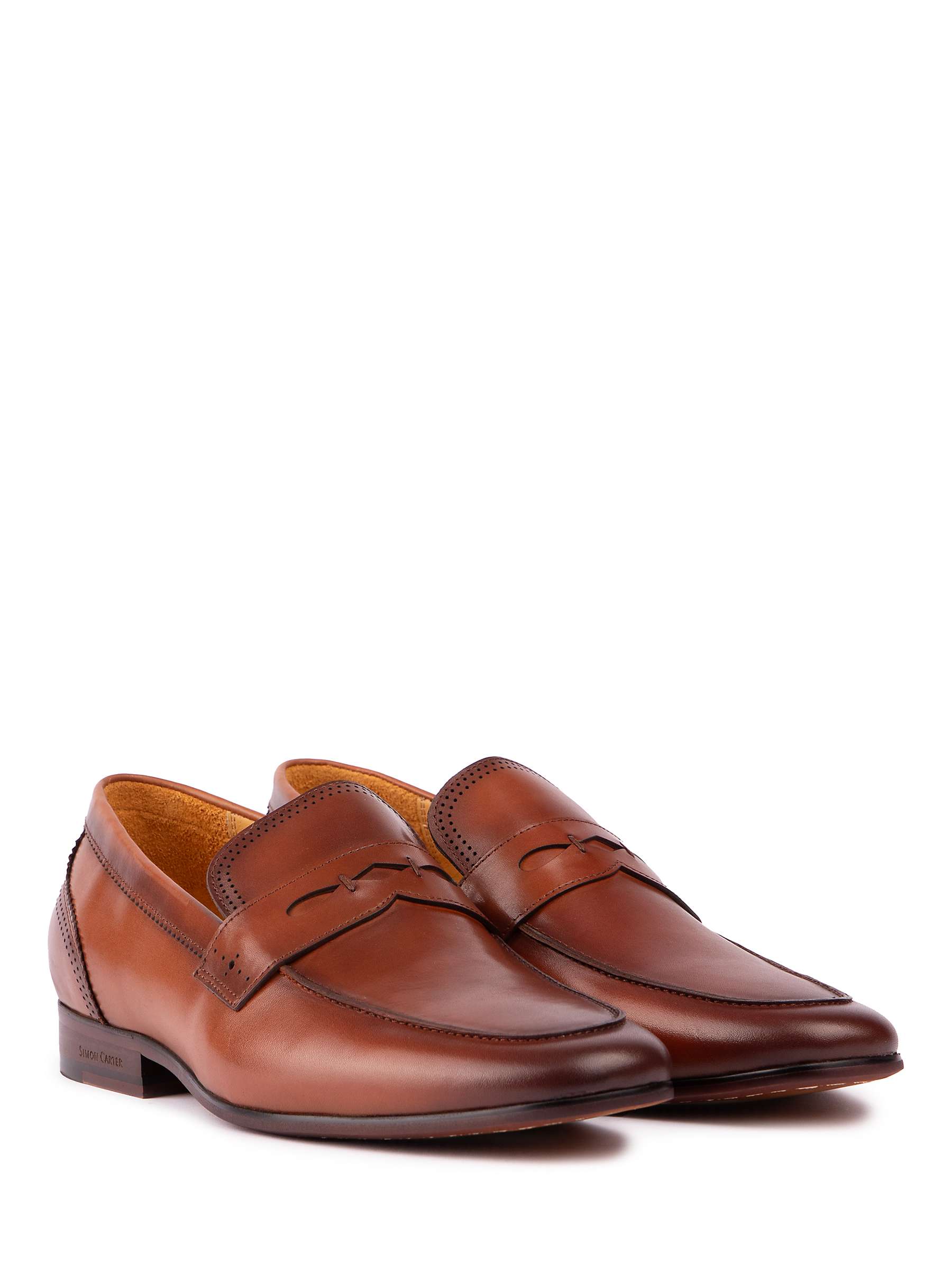 Buy Simon Carter Pike Leather Loafers Online at johnlewis.com