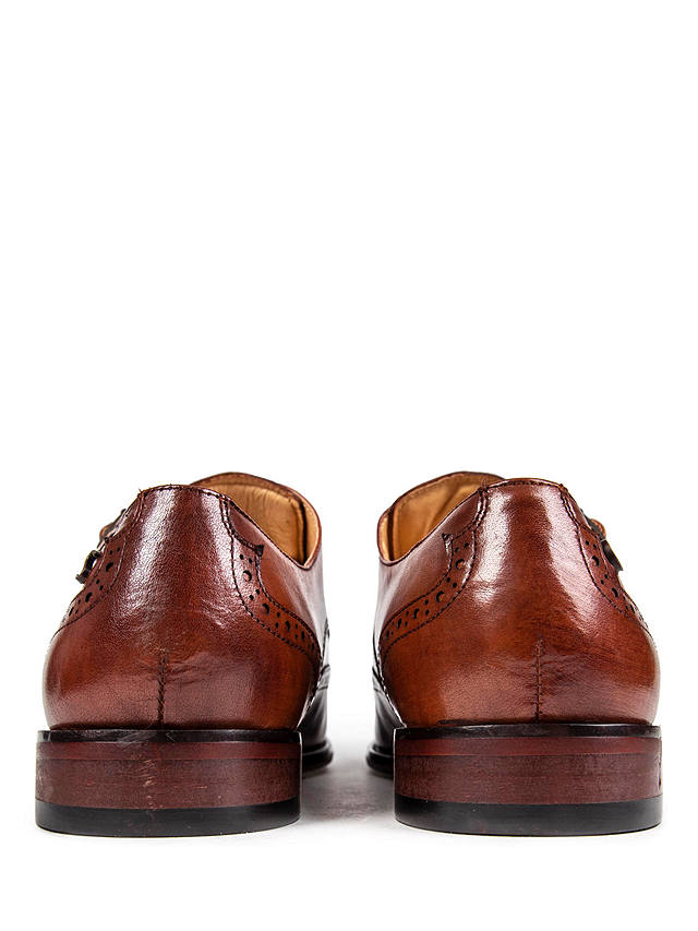 Simon Carter Spaniel Leather Monk Shoes, Tan