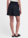 Barbour International  Paeisse Linen Blend Shorts, Black
