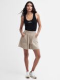Barbour International  Paeisse Linen Blend Shorts, Oat