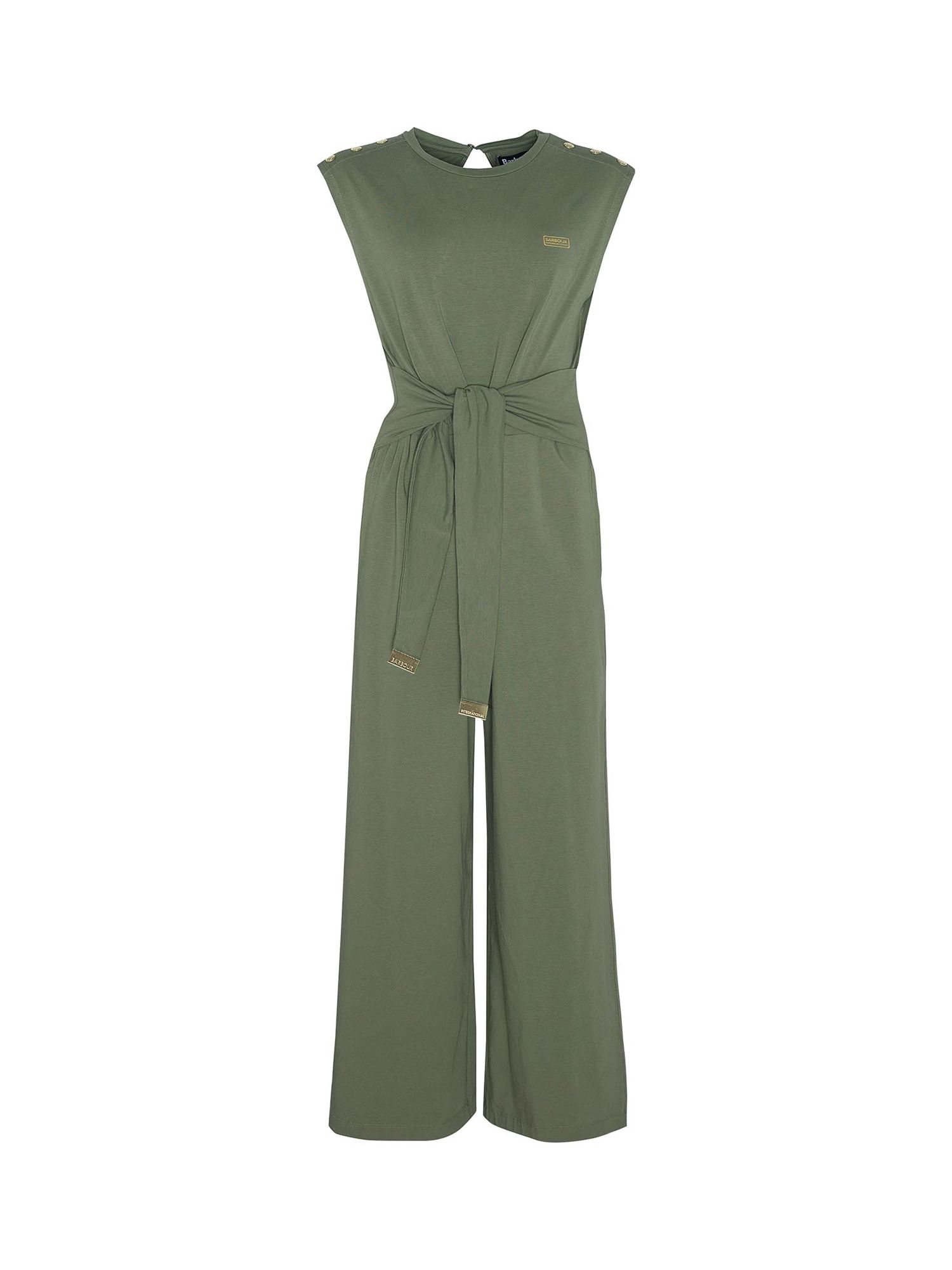 Barbour International Bluford Jumpsuit, Green Smoke at John Lewis ...