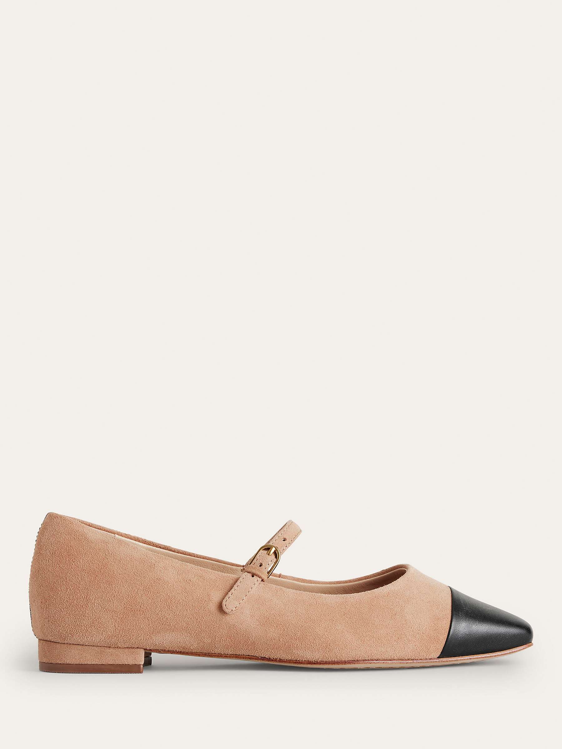 Buy Boden Mary Jane Suede Flats, Macchiato Online at johnlewis.com