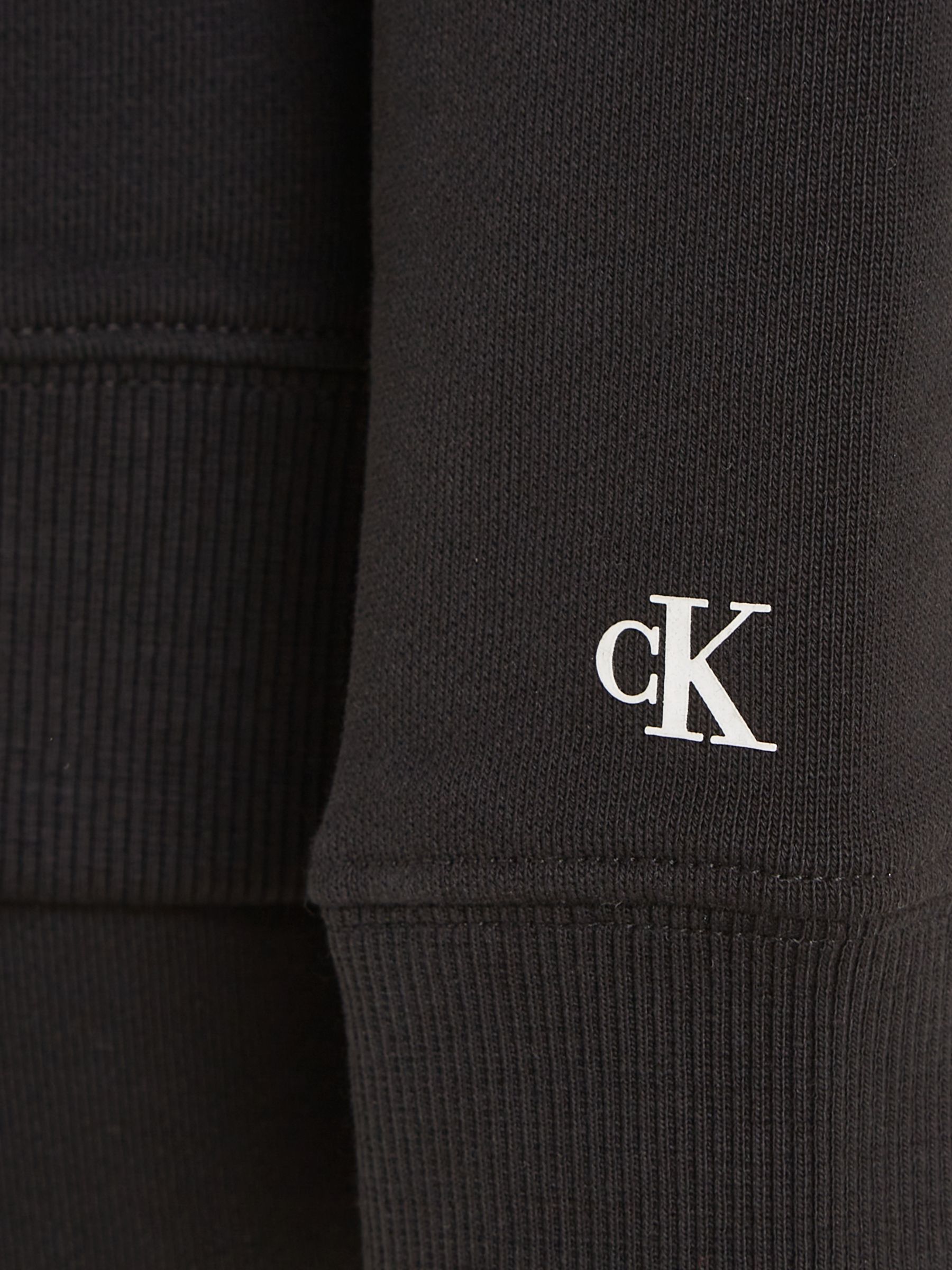 Calvin Klein Kids' Cotton Logo Sweatshirt & Joggers Set, Ck Black, 10 years