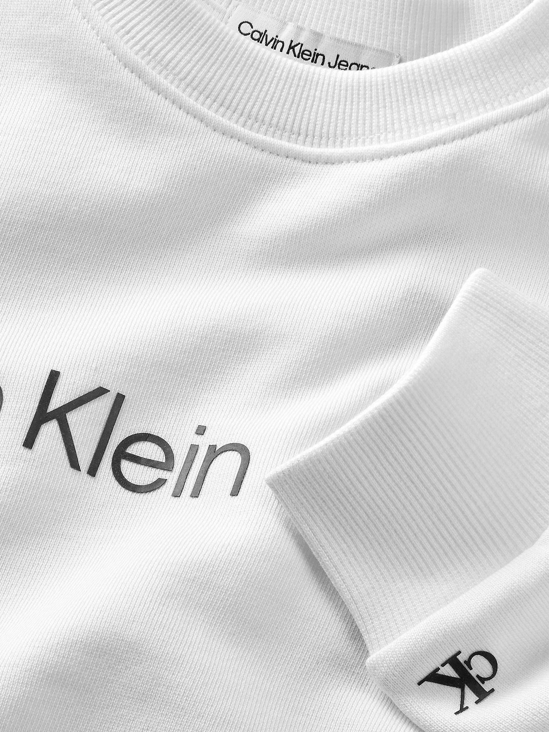 Buy Calvin Klein Kids' Cotton Logo Sweatshirt Online at johnlewis.com