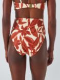 John Lewis Ayanna High Waist Bikini Bottom, Coral