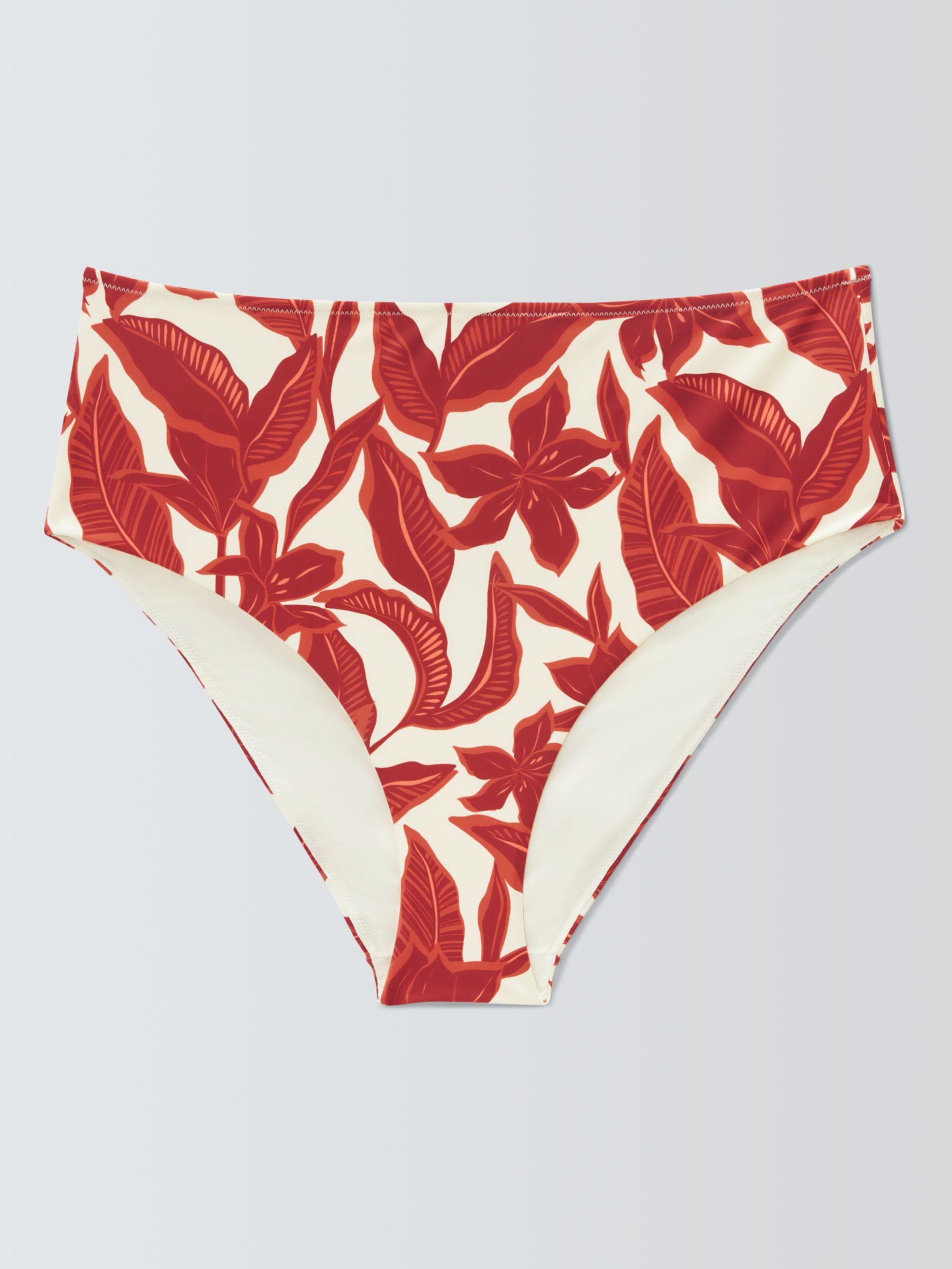 Buy John Lewis Ayanna High Waist Bikini Bottom, Coral Online at johnlewis.com