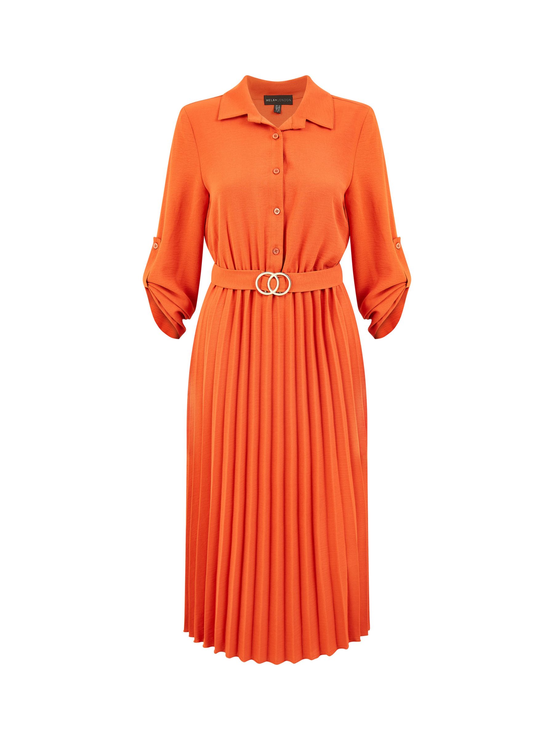 Buy Mela London Pleated Midi Shirt Dress Online at johnlewis.com