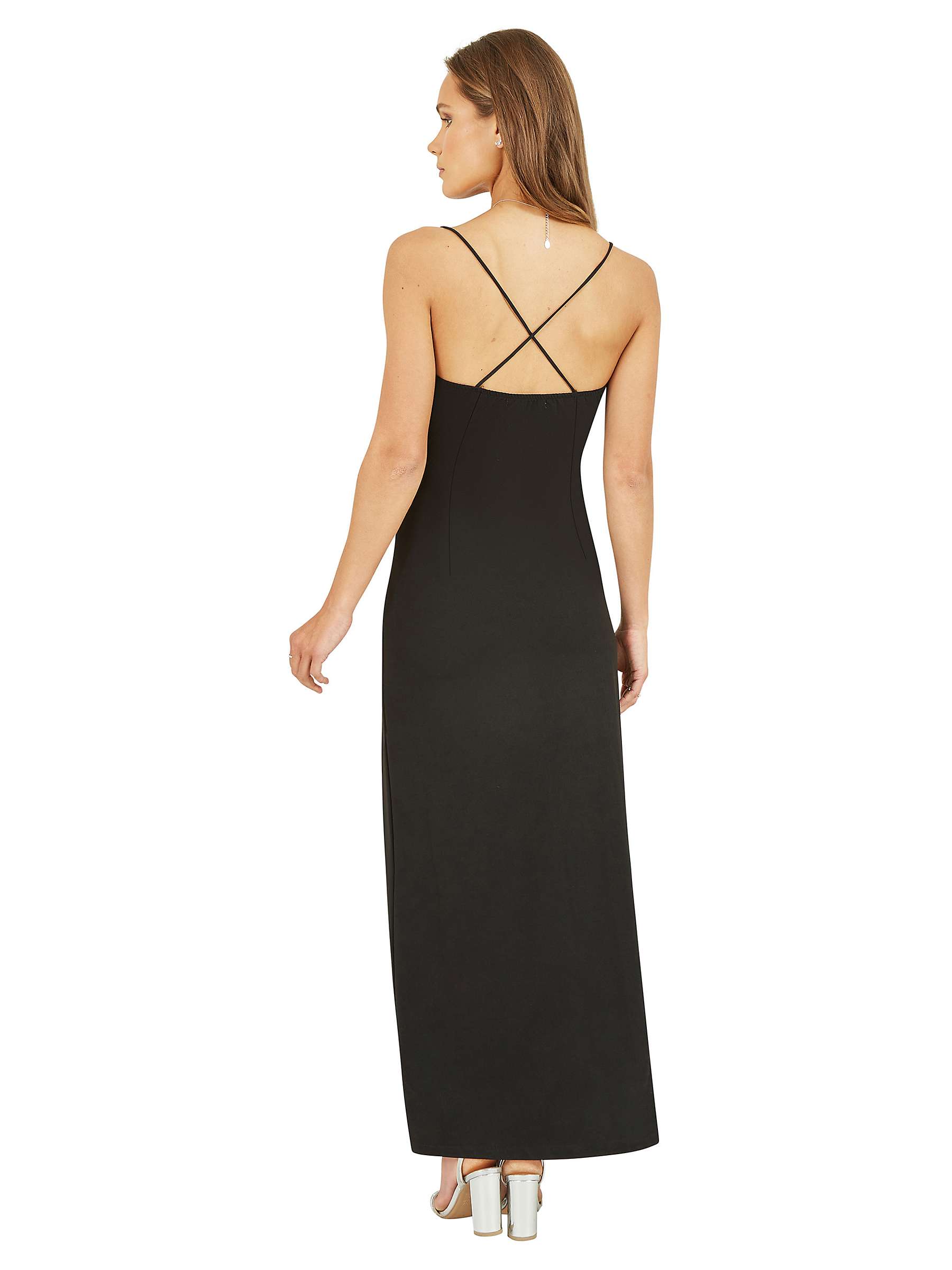 Buy Yumi Mela London Rose Strappy Maxi Dress, Black Online at johnlewis.com