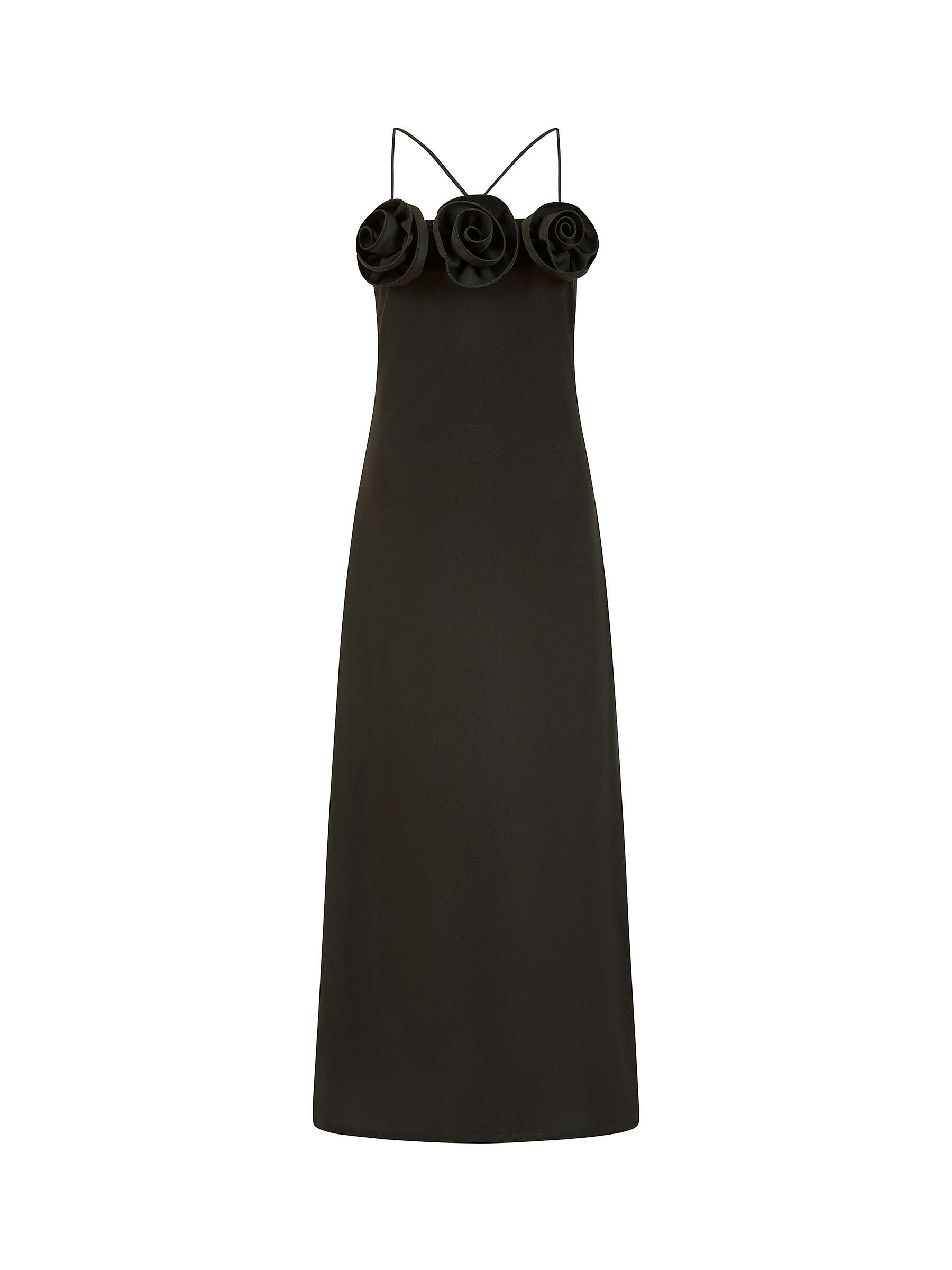 Buy Yumi Mela London Rose Strappy Maxi Dress, Black Online at johnlewis.com