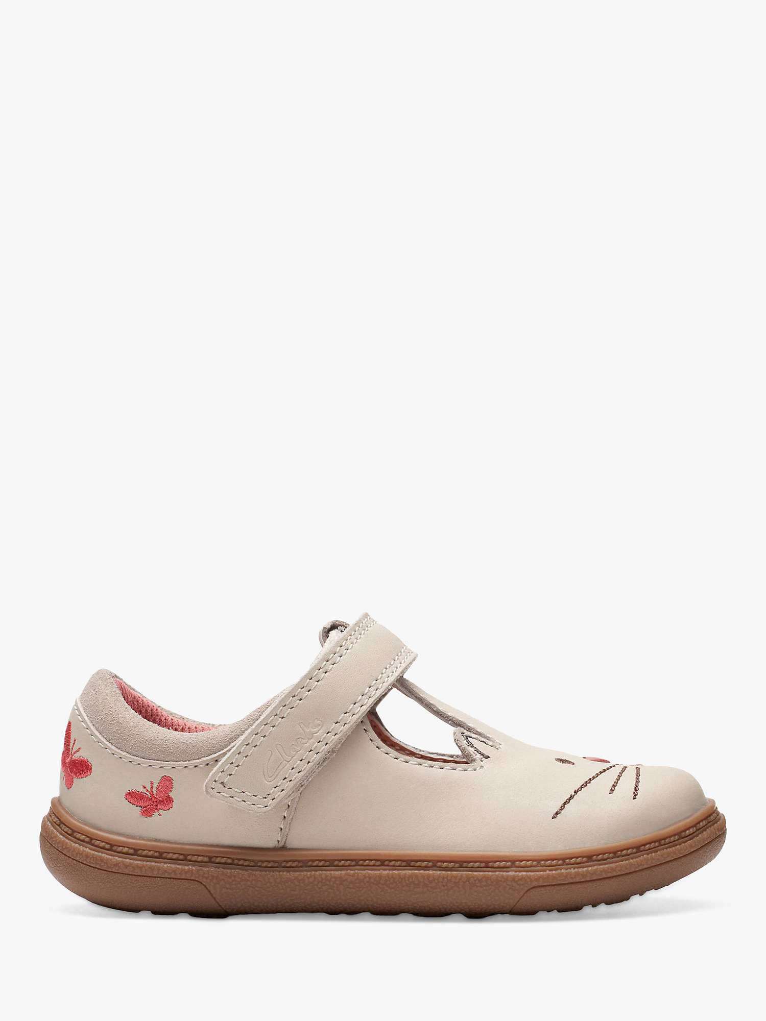 Buy Clarks Kids' Flash Ears Shoes, Off White Online at johnlewis.com