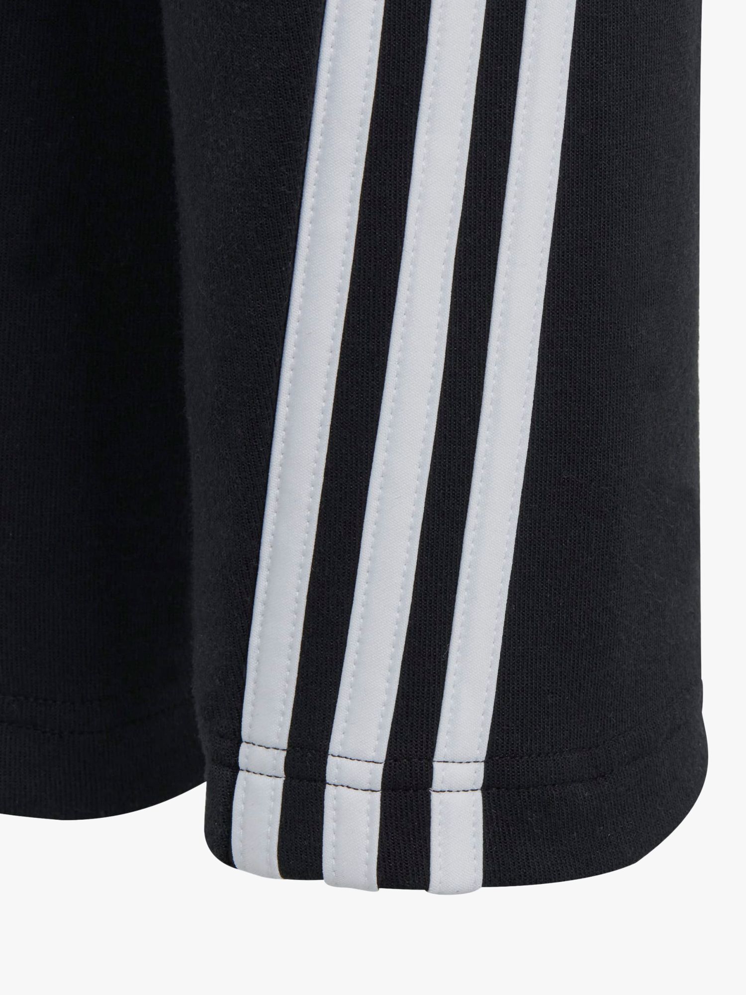 adidas Kids' Future Icons 3 Stripes Joggers, Black/White, 13-14 years