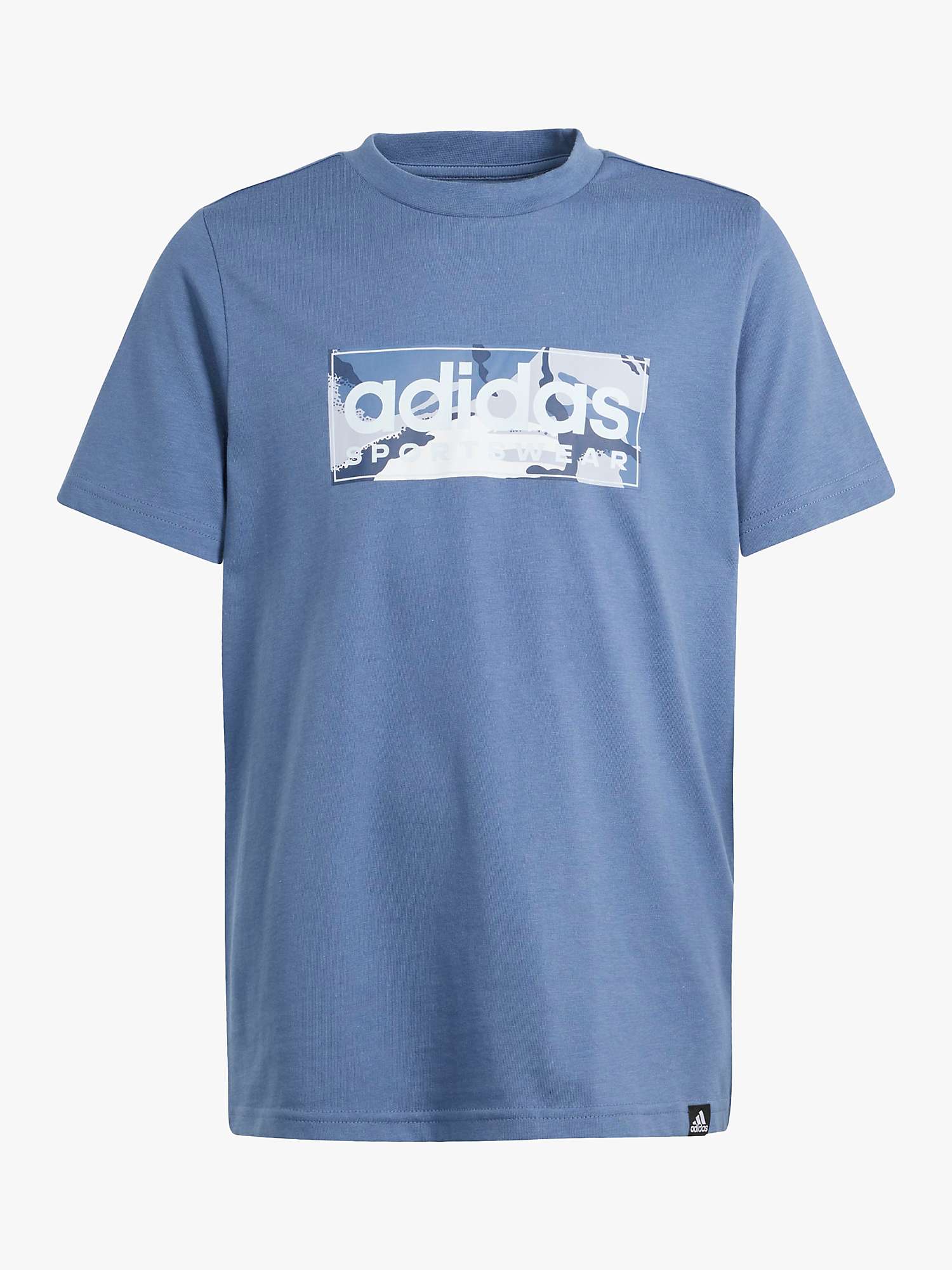 Buy adidas Kids' Camo Logo T-Shirt Online at johnlewis.com