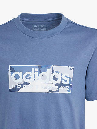 adidas Kids' Camo Logo T-Shirt, Prloin