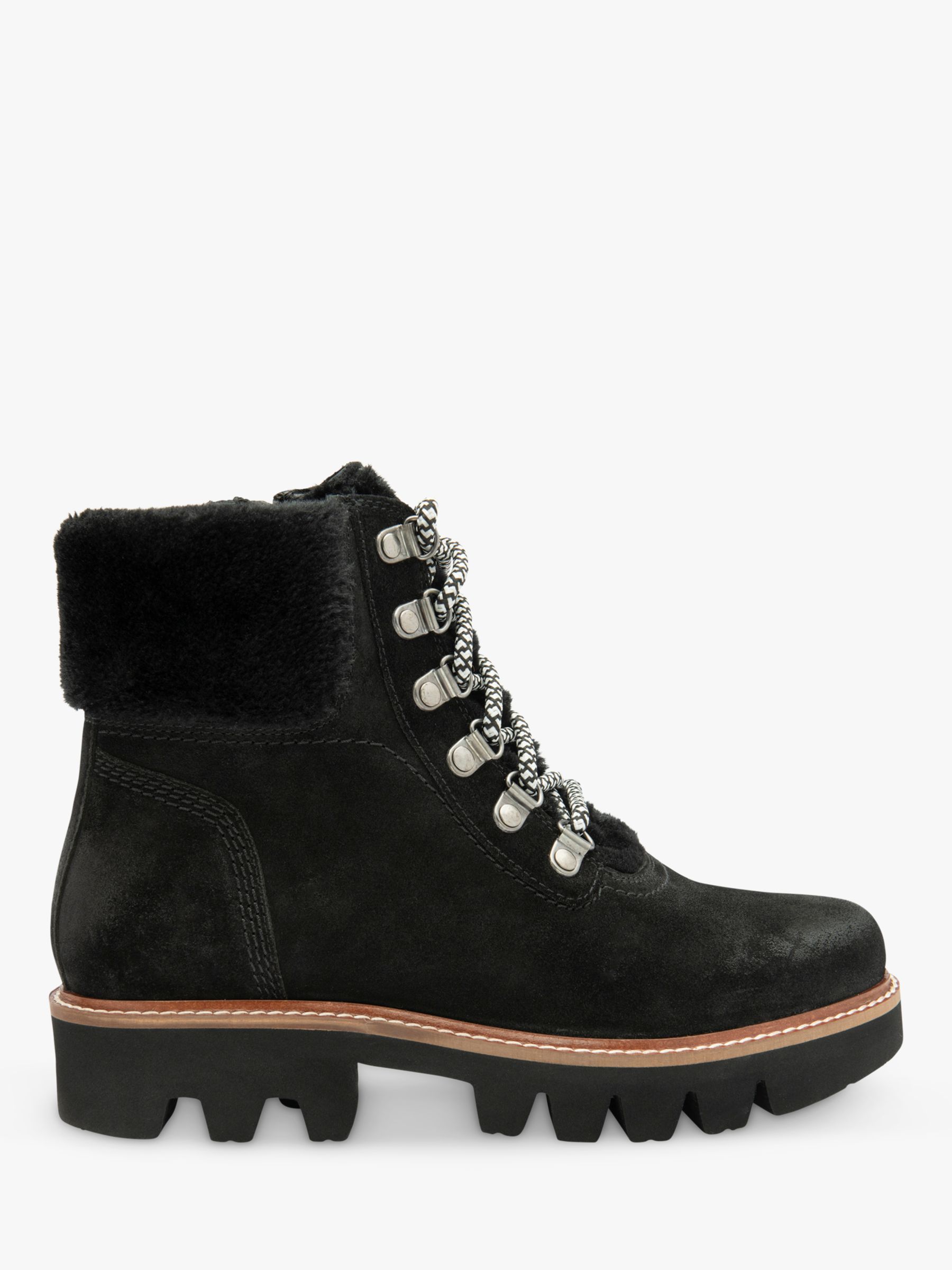 Ravel Ventry Suede Ankle Boots, Black at John Lewis & Partners