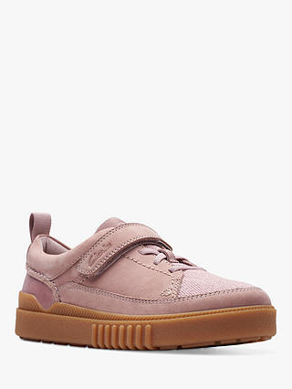 Clarks Kids' Somerset Tor Trainers, Dusty Pink