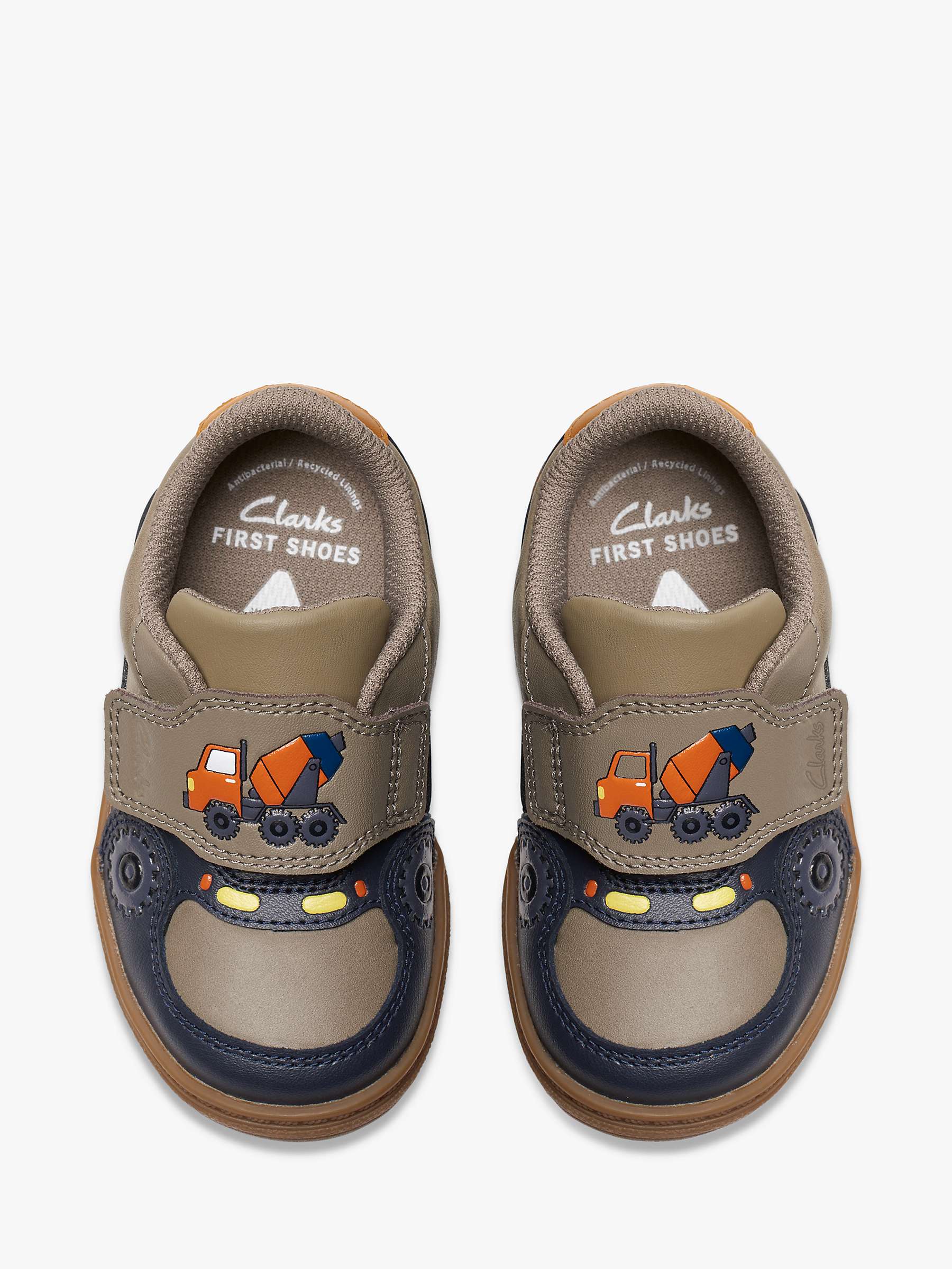 Buy Clarks Kids' Flash Beep Shoes, Sage/Multi Online at johnlewis.com