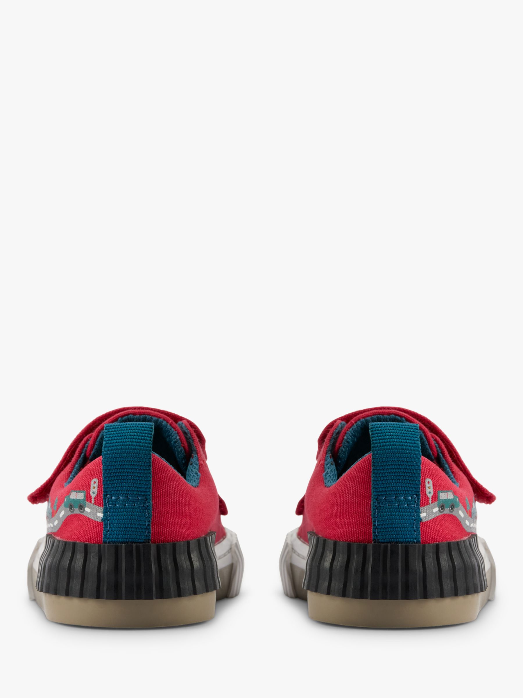 Clarks Kids' Foxing Truck Canvas Shoes, Red/Multi, 6G Jnr