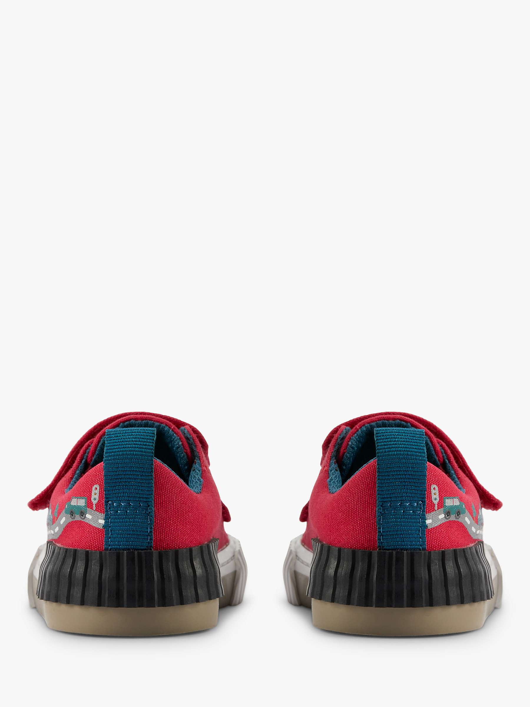 Buy Clarks Kids' Foxing Truck Canvas Shoes, Red/Multi Online at johnlewis.com