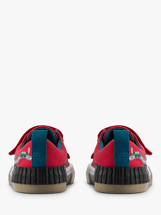Clarks Kids' Foxing Truck Canvas Shoes, Red/Multi
