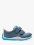 Clarks Kids' Noodle Fun First Trainers, Steel Blue, Steel Blue