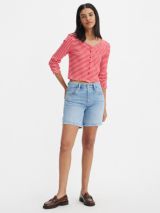 HUSH Turn Up Cuff Denim Shorts, Light Authentic Blue at John Lewis &  Partners