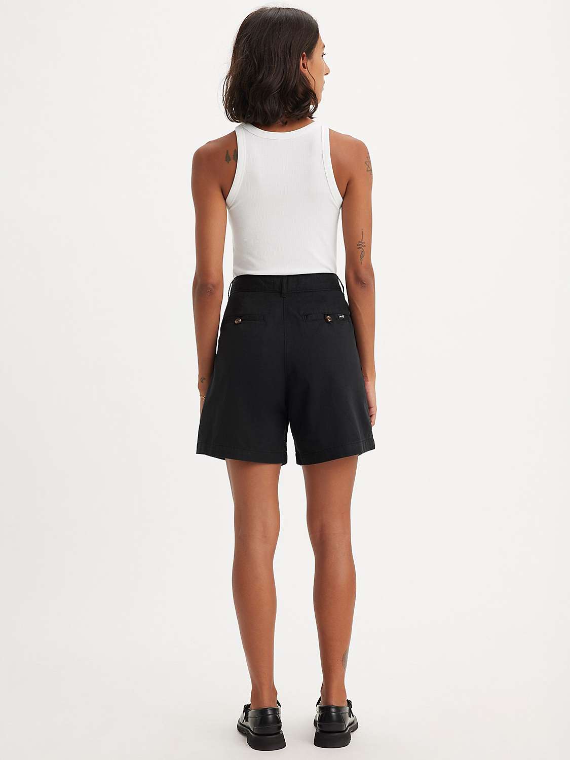 Buy Levi's Pleated Shorts, Caviar Online at johnlewis.com
