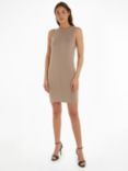 Calvin Klein Fine Wool Blend Shift Dress, Neutral Taupe, Neutral Taupe